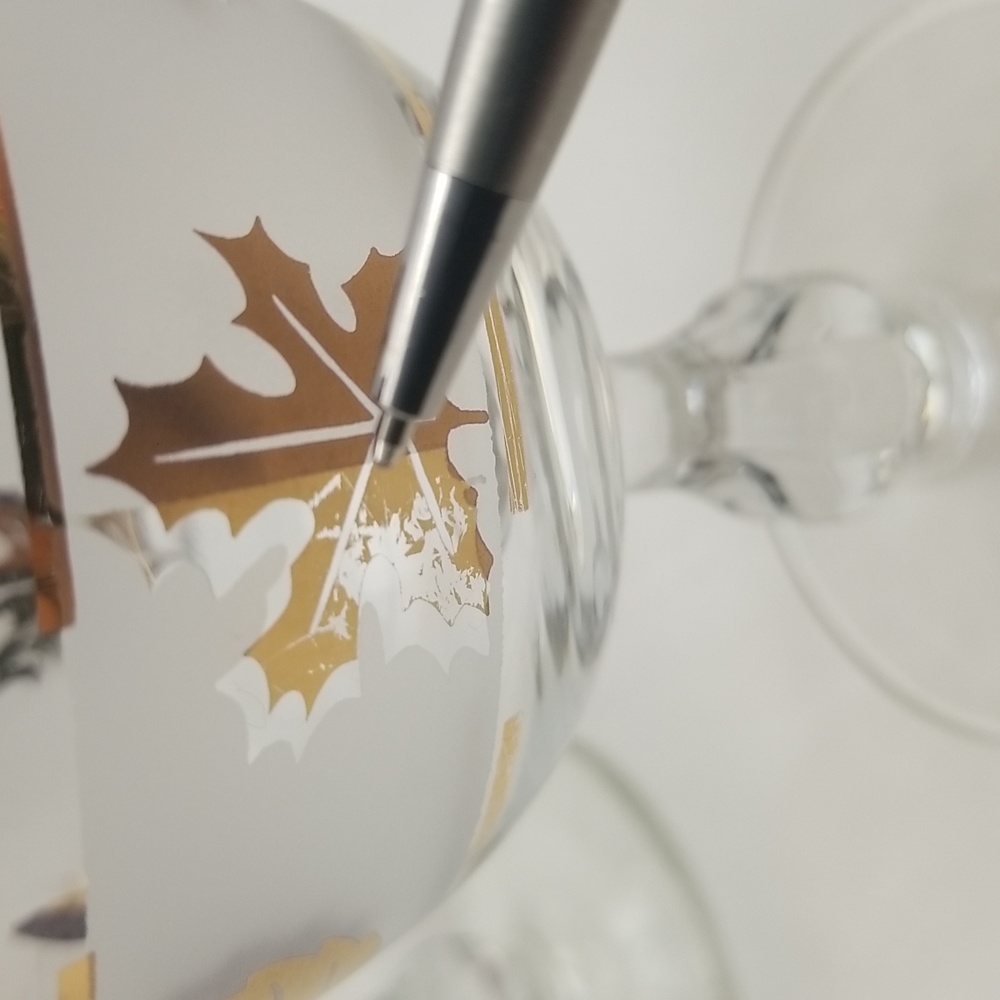 Libbey Golden Foliage Champagne High Sherbet Glasses - Picture 14 of 16